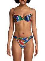 Chevron Toucans Bikini Top