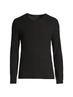 Rib-Knit Modal Long-Sleeve T-Shirt