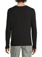 Rib-Knit Modal Long-Sleeve T-Shirt