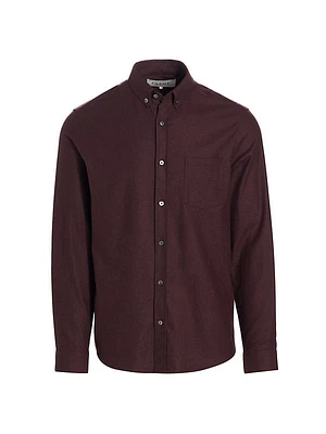 Collared Wool-Blend Shirt