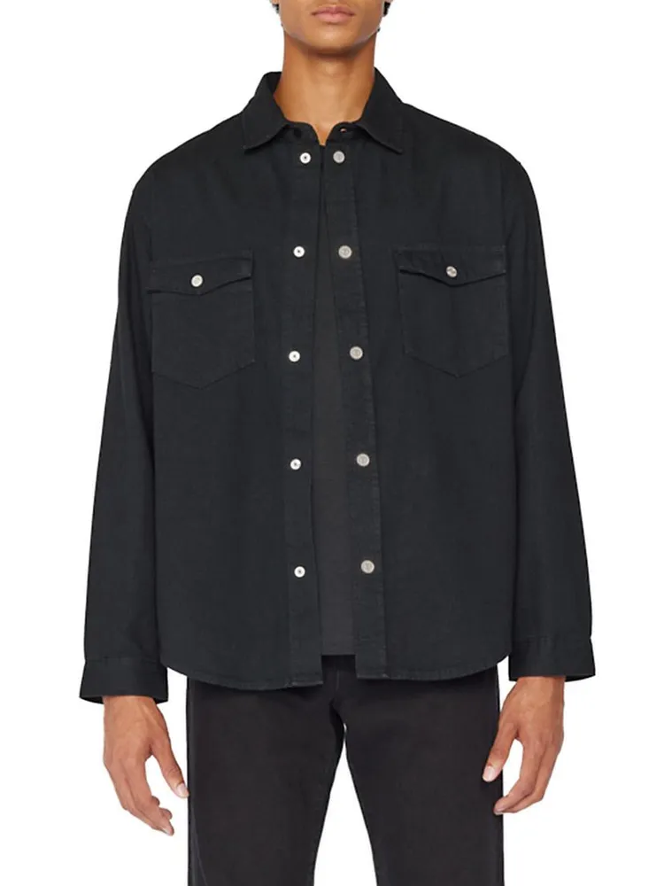 Collared Denim Shirt