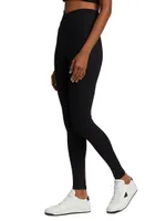 Veronica Crossover Rib-Knit Leggings