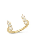 14K Yellow Gold & 0.55 TCW Diamond Floating Ring