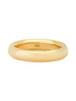 14K Yellow Gold Wide Layering Band