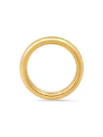 14K Yellow Gold Wide Layering Band