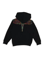 Little Boy's & Boy's Geometric Wings Hoodie