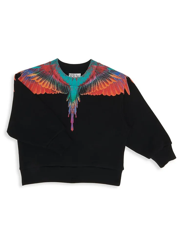 Little Boy's & Sunset Wings Crewneck Sweatshirt