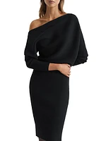 Lara Off-The-Shoulder Midi-Dress