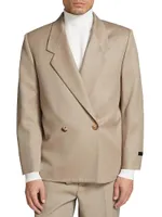 Eternal Wool Double-Breasted Blazer