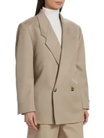 Eternal Wool Double-Breasted Blazer