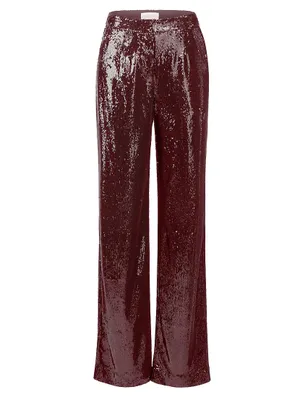 Kimberly Mid-Rise Sequin Pants