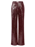 Kimberly Mid-Rise Sequin Pants