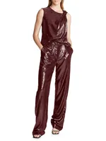 Kimberly Mid-Rise Sequin Pants