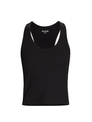 Ashby Rib Scoopneck Crop Top