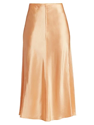 Satin Panelled Slip Skirt