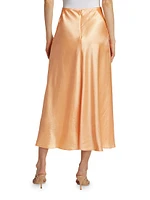 Satin Panelled Slip Skirt