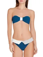 Capri Colorblocked Bikini Top