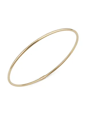 14K Yellow Solid Gold Everything Bangle