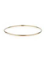 14K Yellow Solid Gold Everything Bangle