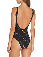 Verona Stamped One-Piece Swimsuit