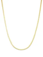 14K Yellow Solid Gold Park Avenue Herringbone Chain