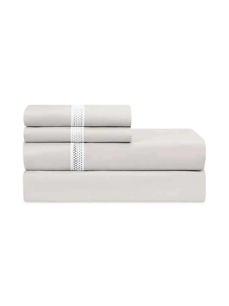 Twin Riley 500-Thread Count Egyptian Cotton Sheet Set