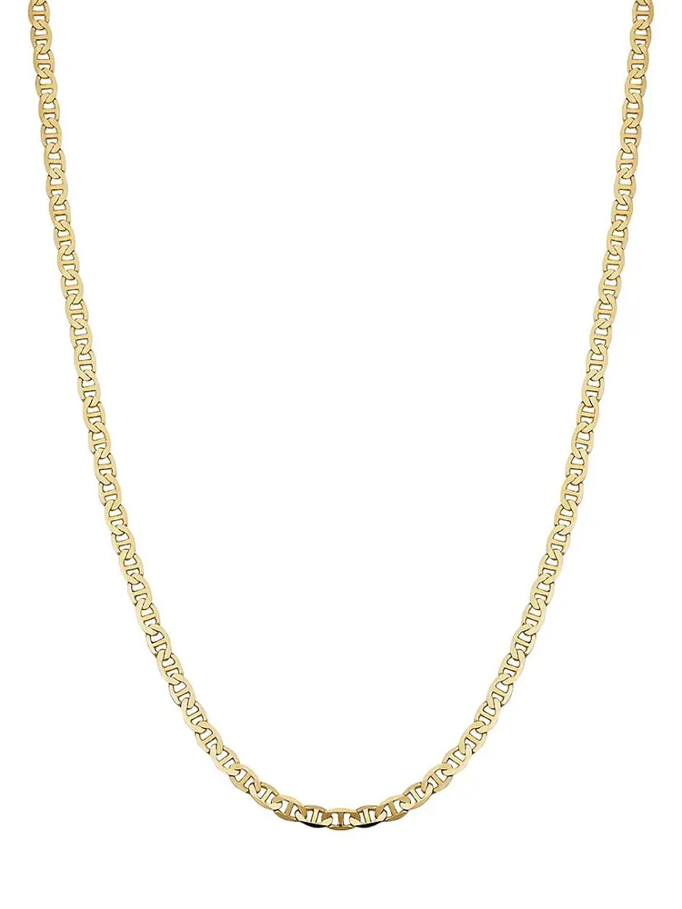 14K Yellow Solid Gold Mystic Mariner Necklace