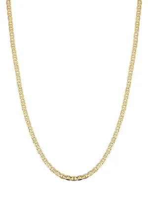 14K Yellow Solid Gold Mystic Mariner Necklace