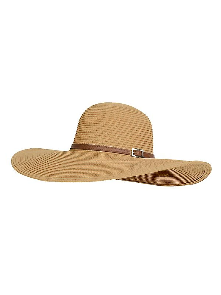 Belted Wide-Brim Sun Hat