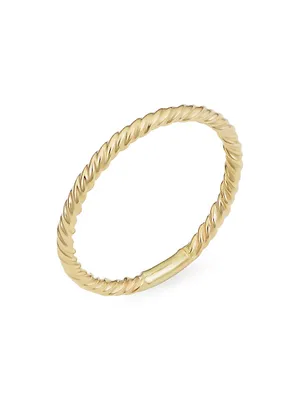 14K Yellow Solid Gold Dawn Ring