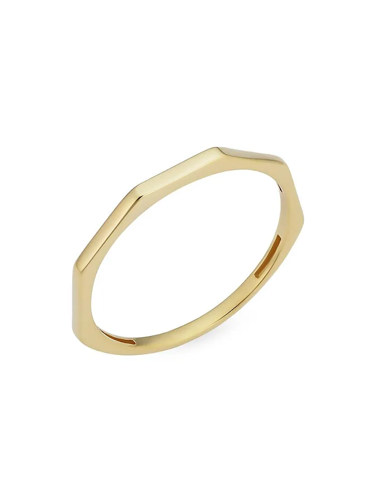 14K Yellow Solid Gold After Hours Ring