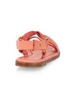 Audrey Suede Crisscross Sandals