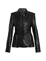 Denise Tailored Recycled Leather Blazer