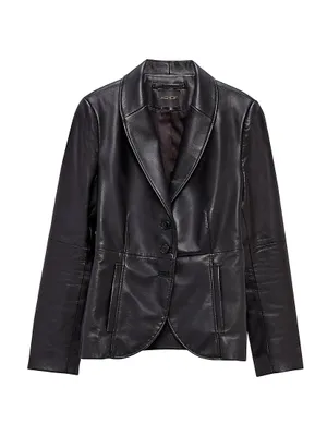 Denise Tailored Recycled Leather Blazer