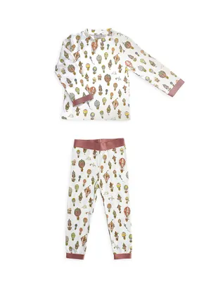 Baby's & Little Kid's 2-Piece Hot Air Balloon Pajama Set