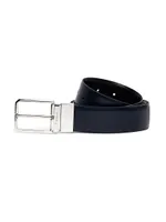 Reversible Leather Dress Belt