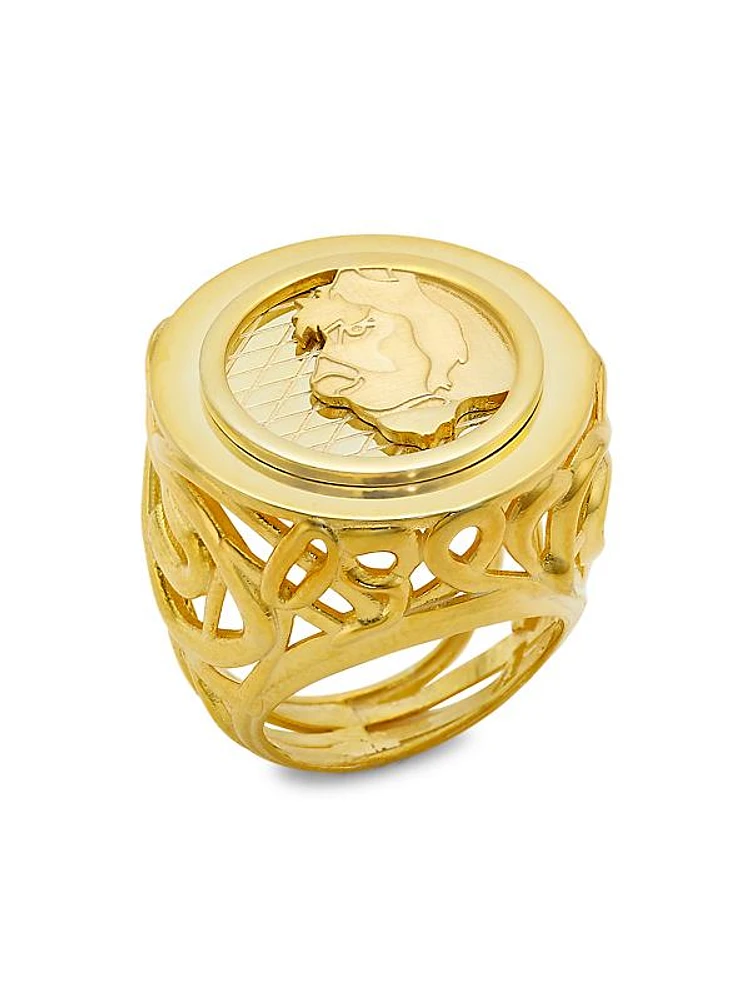 Lioness 14K-Gold-Plated Cocktail Ring