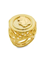 Lioness 14K-Gold-Plated Cocktail Ring