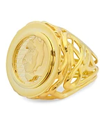 Lioness 14K-Gold-Plated Cocktail Ring