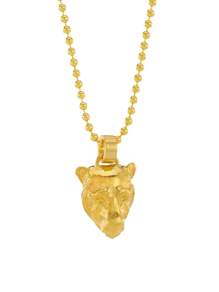 Lioness 14K-Gold-Plated Pendant Necklace