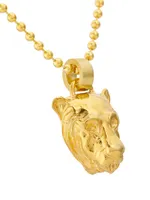 Lioness 14K-Gold-Plated Pendant Necklace