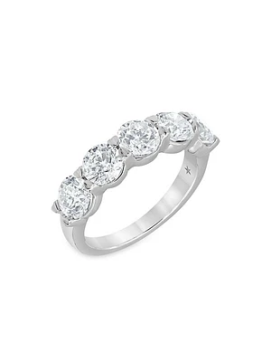 14K White Gold & Diamond Ring