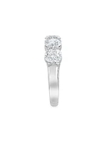 14K White Gold & Diamond Ring