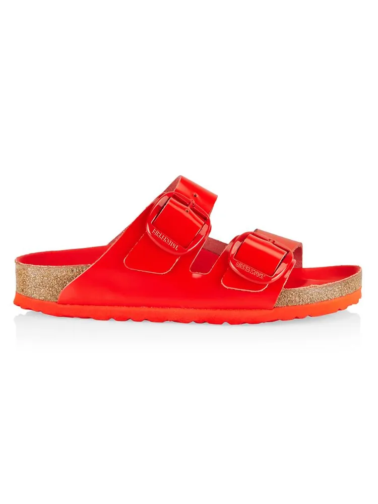 Arizona Big Buckle High Shine Leather Sandals