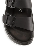 Arizona Chunky Leather Platform Sandals