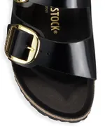 Milano Big Buckle Leather Sandals