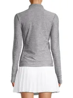 Halley Melangé Quarter-Zip Sweatshirt