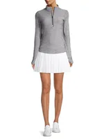 Halley Melangé Quarter-Zip Sweatshirt