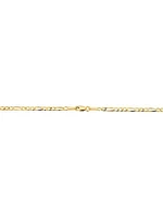 14K Yellow Solid Gold Florentine Figaro Petite Bracelet