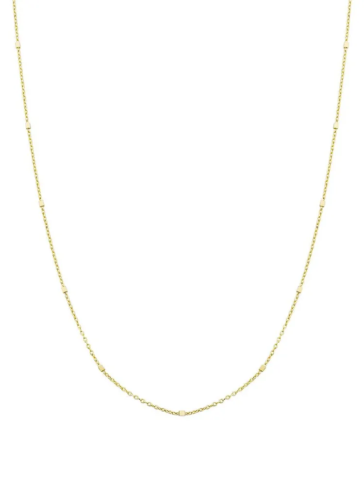 14K Yellow Solid Gold Grace Chain Necklace